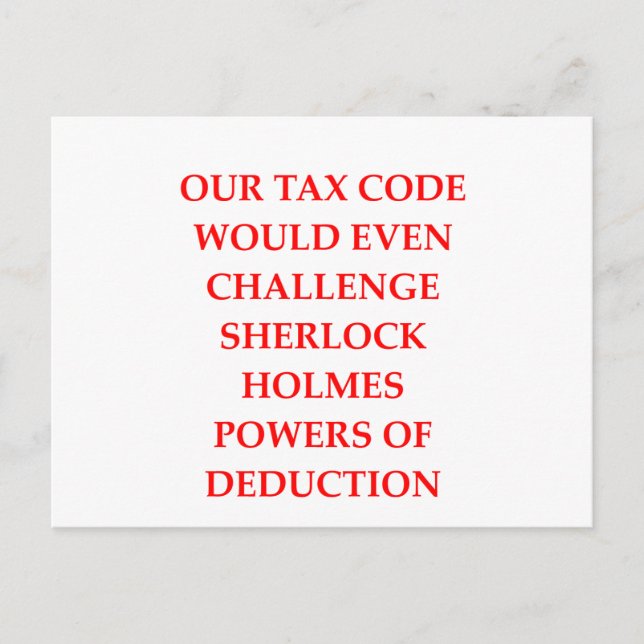 taxes postcard (Front)