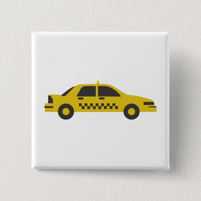 Taxi 15 Cm Square Badge (Front)