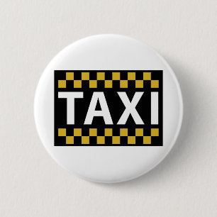 Taxi 6 Cm Round Badge