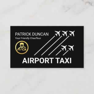 Taxi Airplanes Airport Runway Business Card