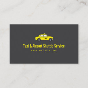 Taxi & Airport Shuttle Service Business Card