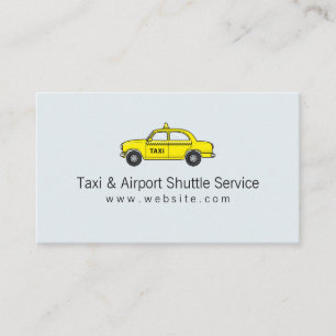 Taxi & Airport Shuttle Service Business Card