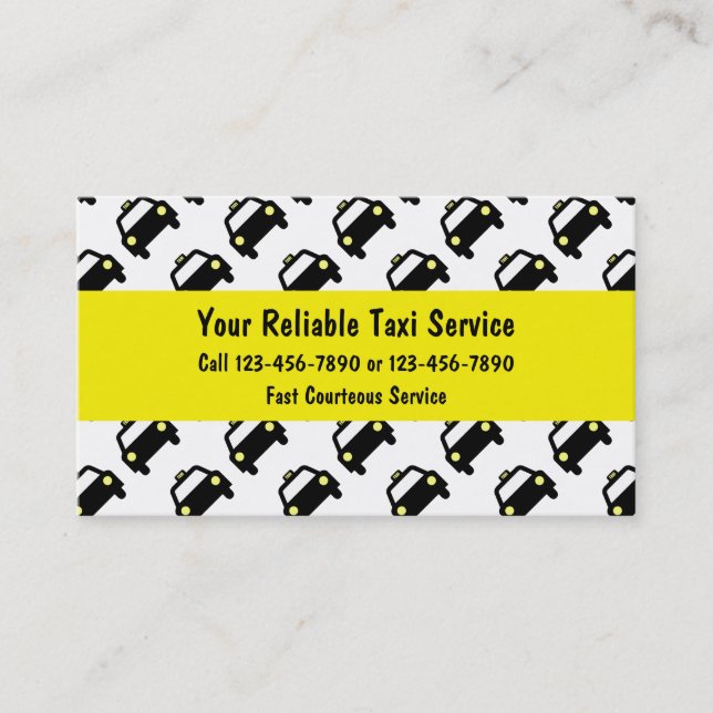 Taxi Business Cards (Front)