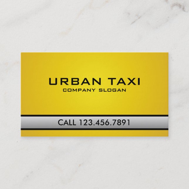 Taxi - Business Cards (Front)