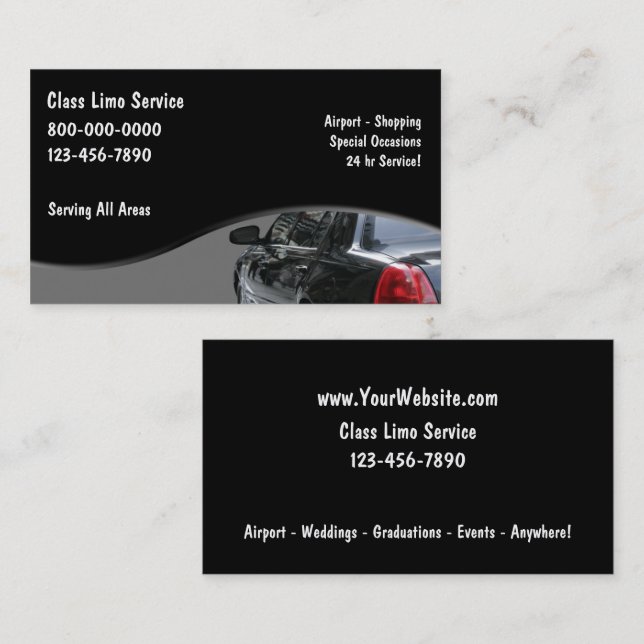 Taxi Business Cards (Front/Back)