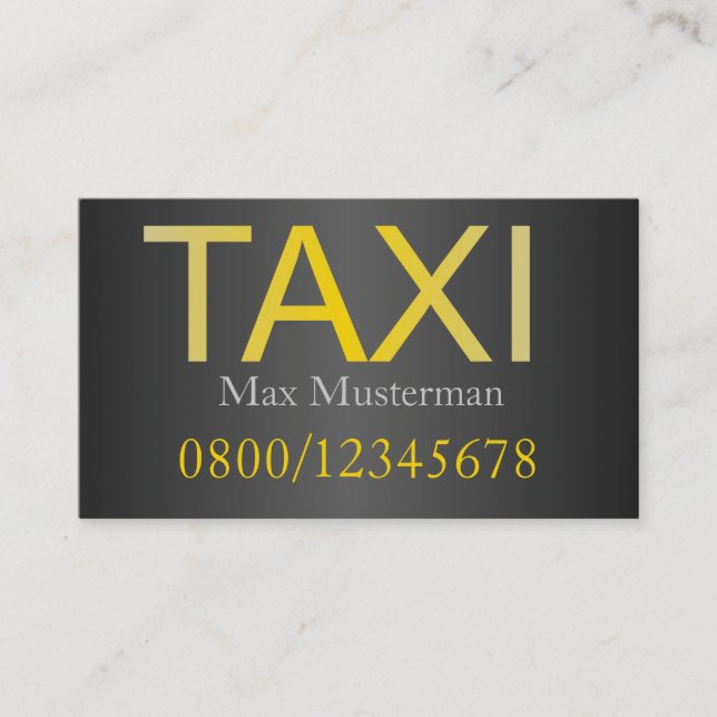 TAXI Business Cards (Front)