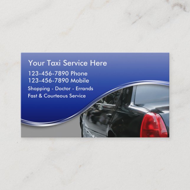 Taxi Business Cards (Front)