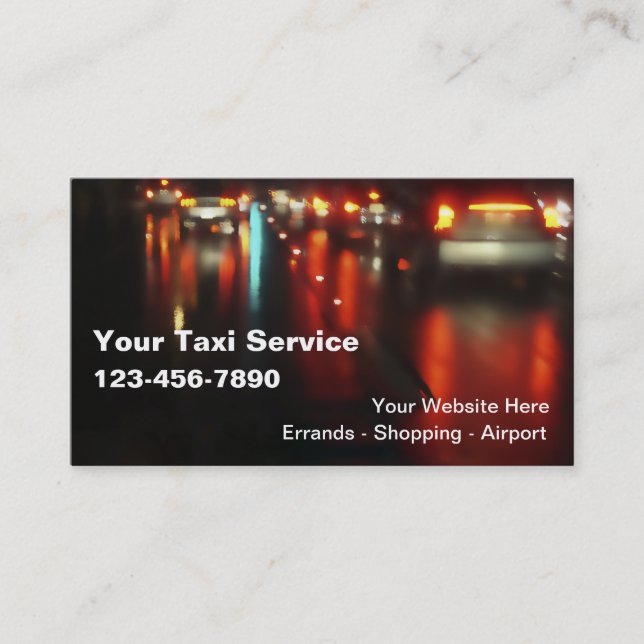 Taxi Business Cards (Front)