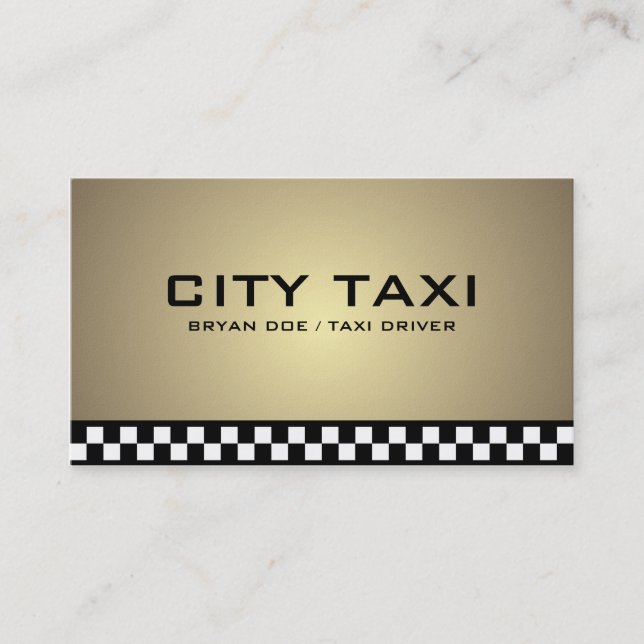 Taxi - Business Cards (Front)
