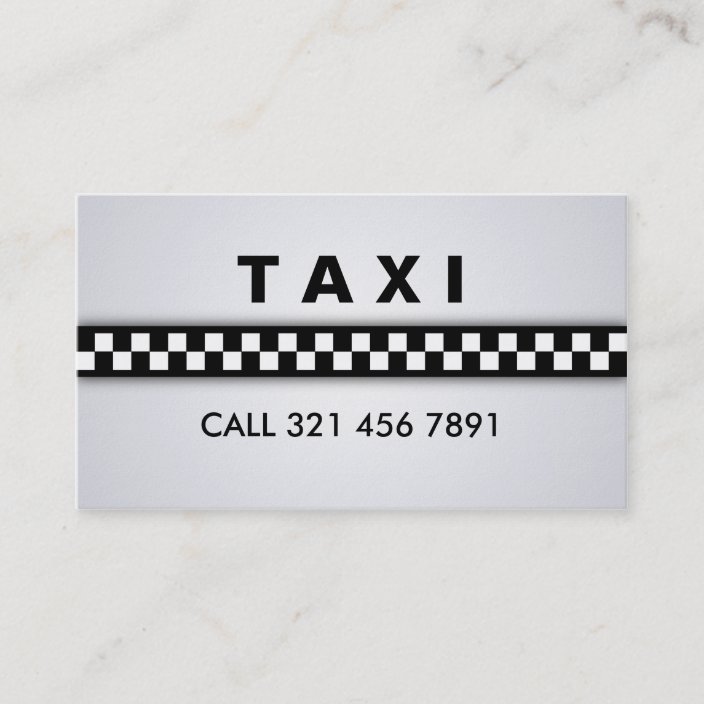 Taxi Business Cards Zazzle.co.uk