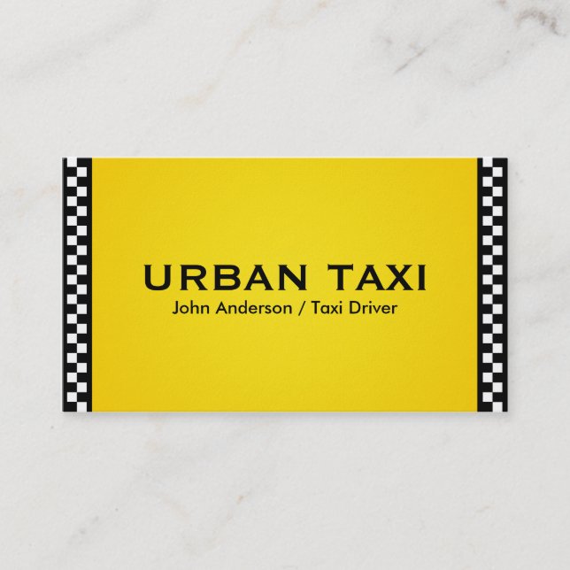 Taxi - Business Cards (Front)