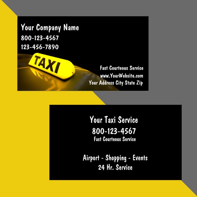Taxi Business Cards (Creator Uploaded)