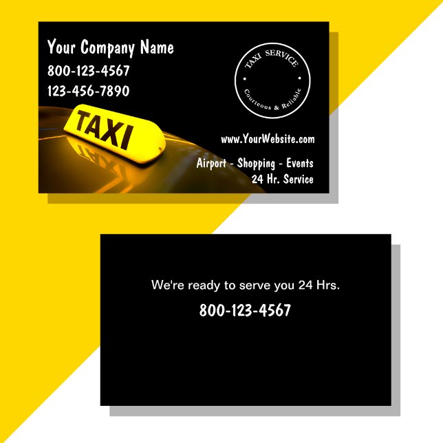 Taxi Business Cards (Creator Uploaded)
