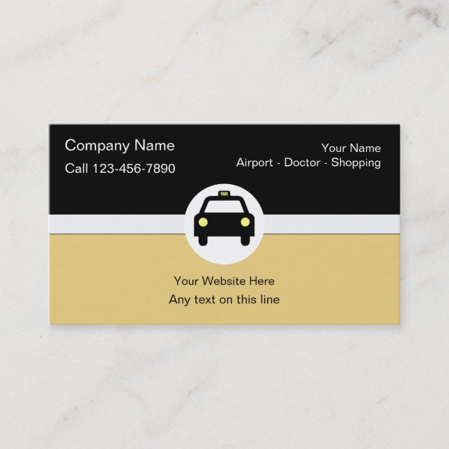 Taxi Business Cards (Front)