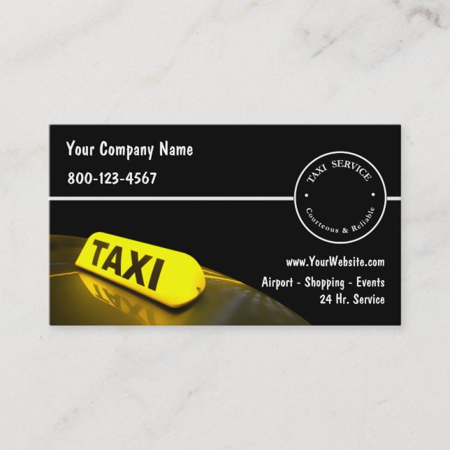 Taxi Business Cards New (Front)
