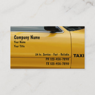 Taxi Cab Business Cards