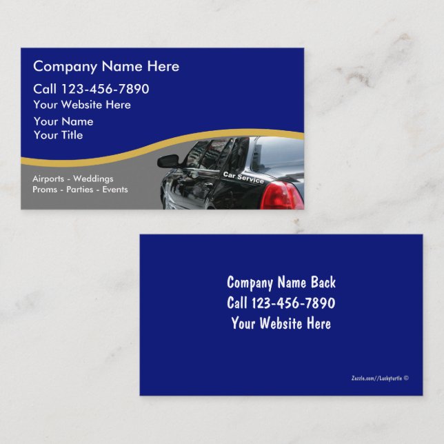Taxi Cab Business Cards (Front/Back)