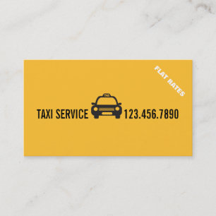 Taxi Cab Driver Services Business Card