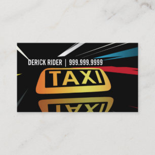 Taxi, Cab, Driver, Transportation Business Card