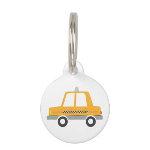 Taxi Cab Pet Tag