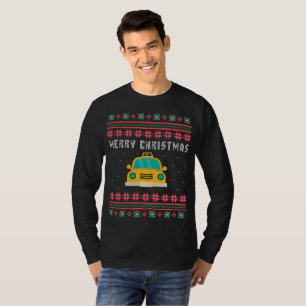 Taxi Cab Ugly Christmas Sweater