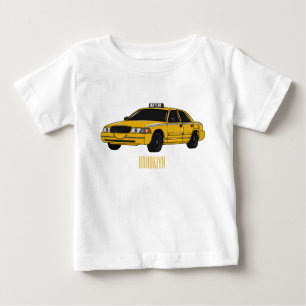 Taxi cartoon illustration baby T-Shirt
