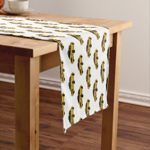 Taxi cartoon illustration short table runner