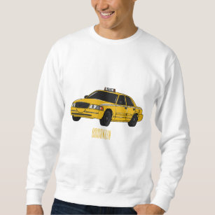 Taxi cartoon illustration sweatshirt
