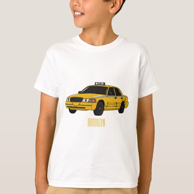 Taxi cartoon illustration T-Shirt (Front)