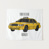 Taxi cartoon illustration