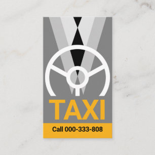 Taxi Chauffeur Driver Service Business Card