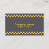 Taxi Chequered Business Card (Back)