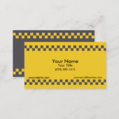 Taxi Chequered Business Card (Front/Back)