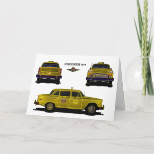 Taxi - Chequered Card