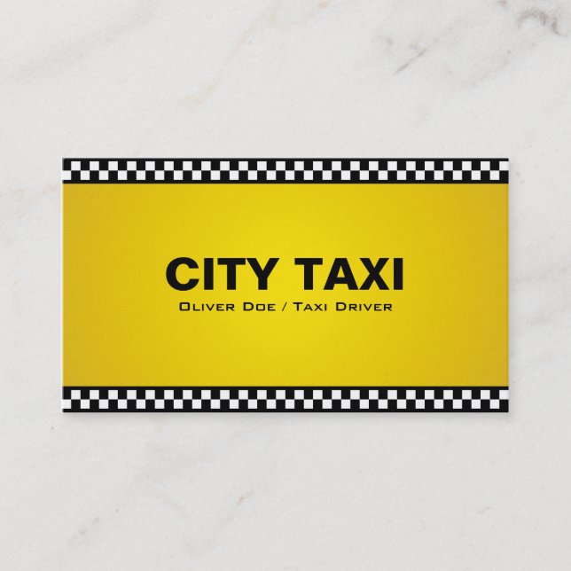 Taxi Driver - Business Cards (Front)