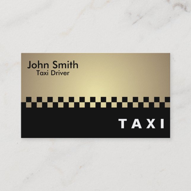 Taxi Driver - Business Cards (Front)