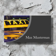 taxi driver Business cards