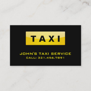 Taxi Driver - Business Cards