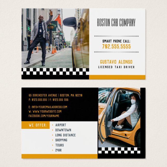 Taxi Driver | Cab Company (Front & Back)