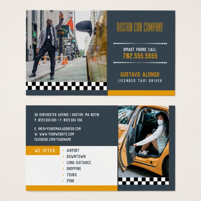 Taxi Driver | Cab Company (Front & Back)