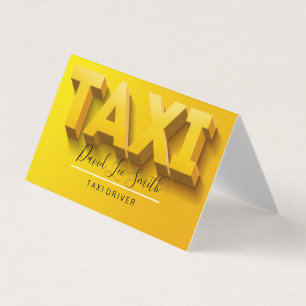 Taxi Driver / Cab Service Business Card