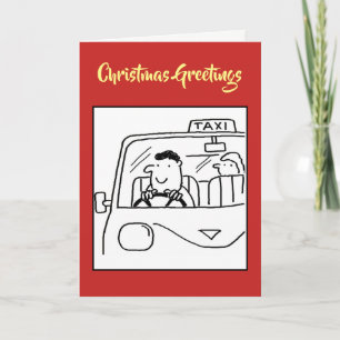 Taxi Driver or Private Hire Christmas Card