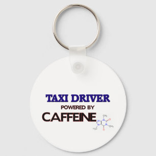 Taxi Driver Powered by caffeine Key Ring
