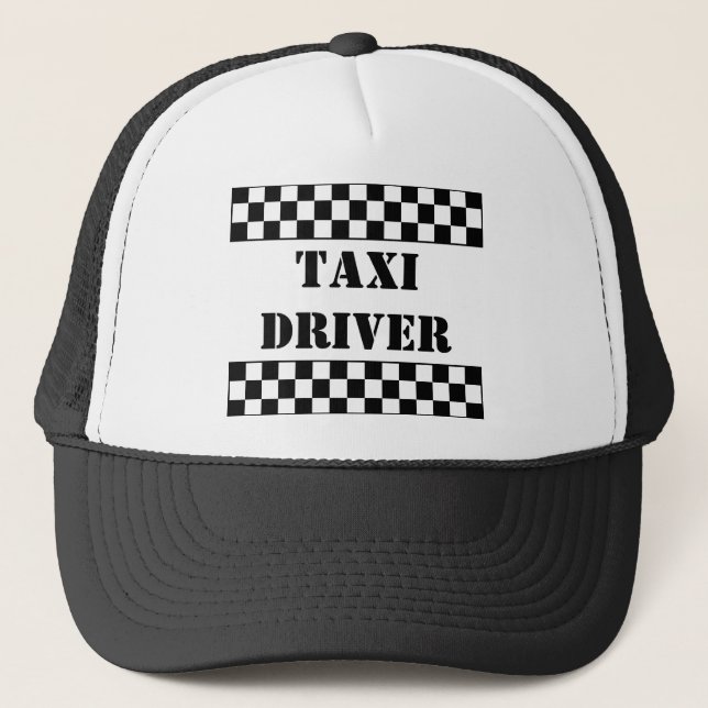 TAXI DRIVER TRUCKER HAT (Front)