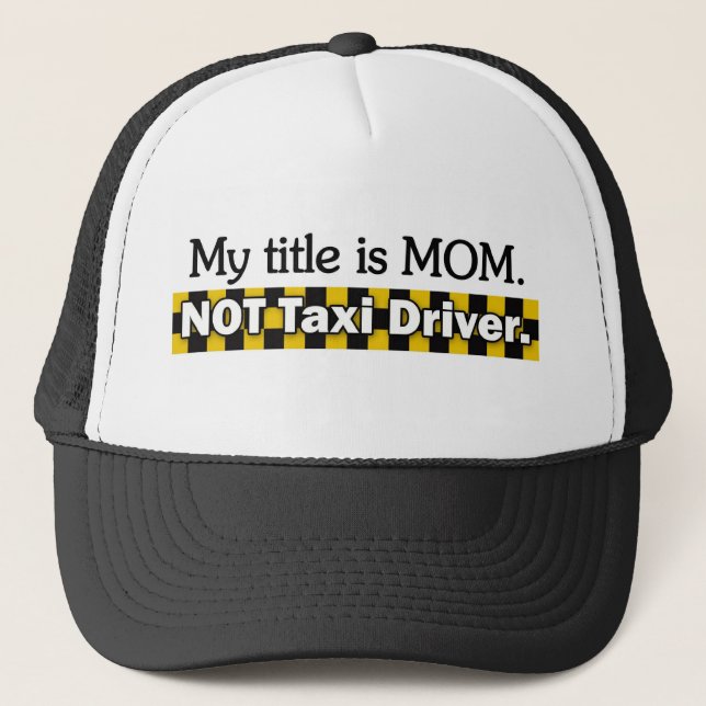 Taxi Driver Trucker Hat (Front)