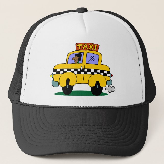 Taxi Driver Trucker Hat (Front)