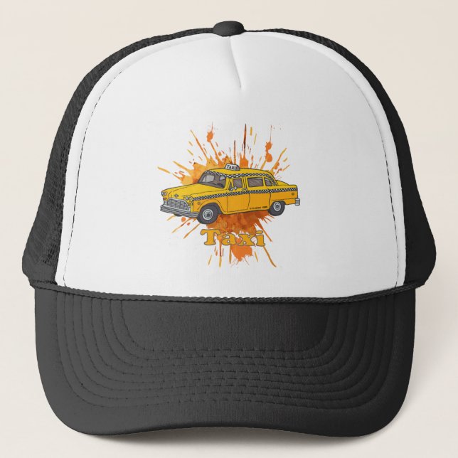 Taxi Driver Trucker Hat (Front)