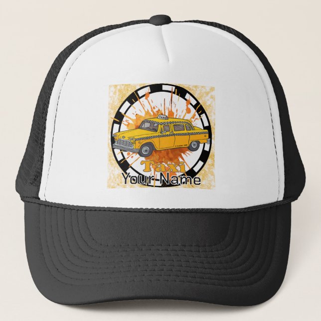 Taxi Driver Trucker Hat (Front)