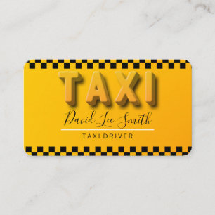 Taxi Driver Visitor Card / Cab Service