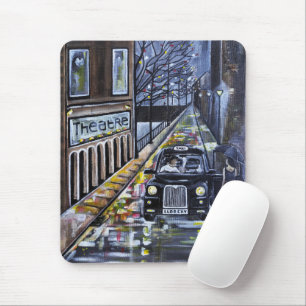 Taxi for Kate Painting by Alfred Fox Mouse Mat